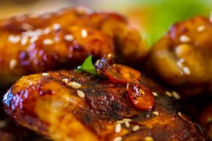 Carrie Murphys Pretzel-crusted honey and mustard chicken breasts
