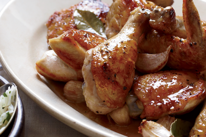 Free-Range Chicken in Vinegar Lyon-style