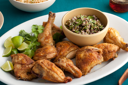 Roasted Chicken with Pumpkin Seed Salsa